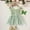 Green, variant on Dyfzdhu Girls Dress Kids Toddler Baby Girls Spring Summer Print Ruffle Tulle Butterfly Sleeveless Princess Dress