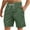 Army Green, variant on Jalioing Mens Beach Shorts Solid Color Drawstring Waist Casual Shorts Lightweight Summer Shorts with Pocket
