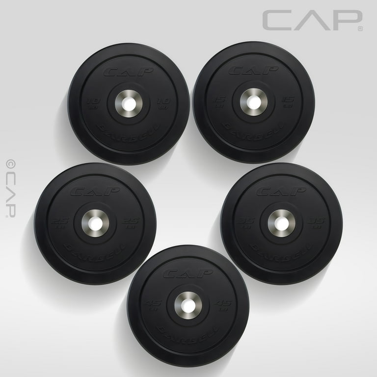 CAP 10 lb Olympic Bumper Plate Black Walmart