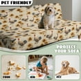 thumbnail image 7 of SCRAWLGOD Vintage Rooster Sunflower Print Beige Futon Cover Armless Sofa Covers Sofa Bed Covers Stretch Futon Couch Cover Sofa Slipcover Thick Stay in Place Furniture Protector, 7 of 7