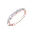 thumbnail image 3 of 2.25 CT 7MM Princess Cut Lab Created Moissanite Diamond Engagement Solitaire Ring With Band In 14K Rose Gold Over Sterling Silver (2.25 Cttw) - 11.5, 3 of 6