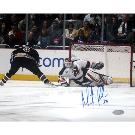 Martin Brodeur Autographed Shootout Save Vs. Ovechkin 8" x 10" Photograph