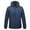 Dark Blue, variant on Jackets for Men Casual Zipper Jacket with Fleece Overalls Long-Sleeved Hooded Casual Coat/Jacket Overalls for Men