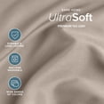 thumbnail image 4 of Bare Home Premium 1800 Collection 4-Piece Bed Sheet Set, Queen, Khaki, 4 of 10