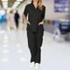 thumbnail image 1 of Uniforme fermera Colcomx con cuello en V traje de laboratorio Negro L, 1 of 7