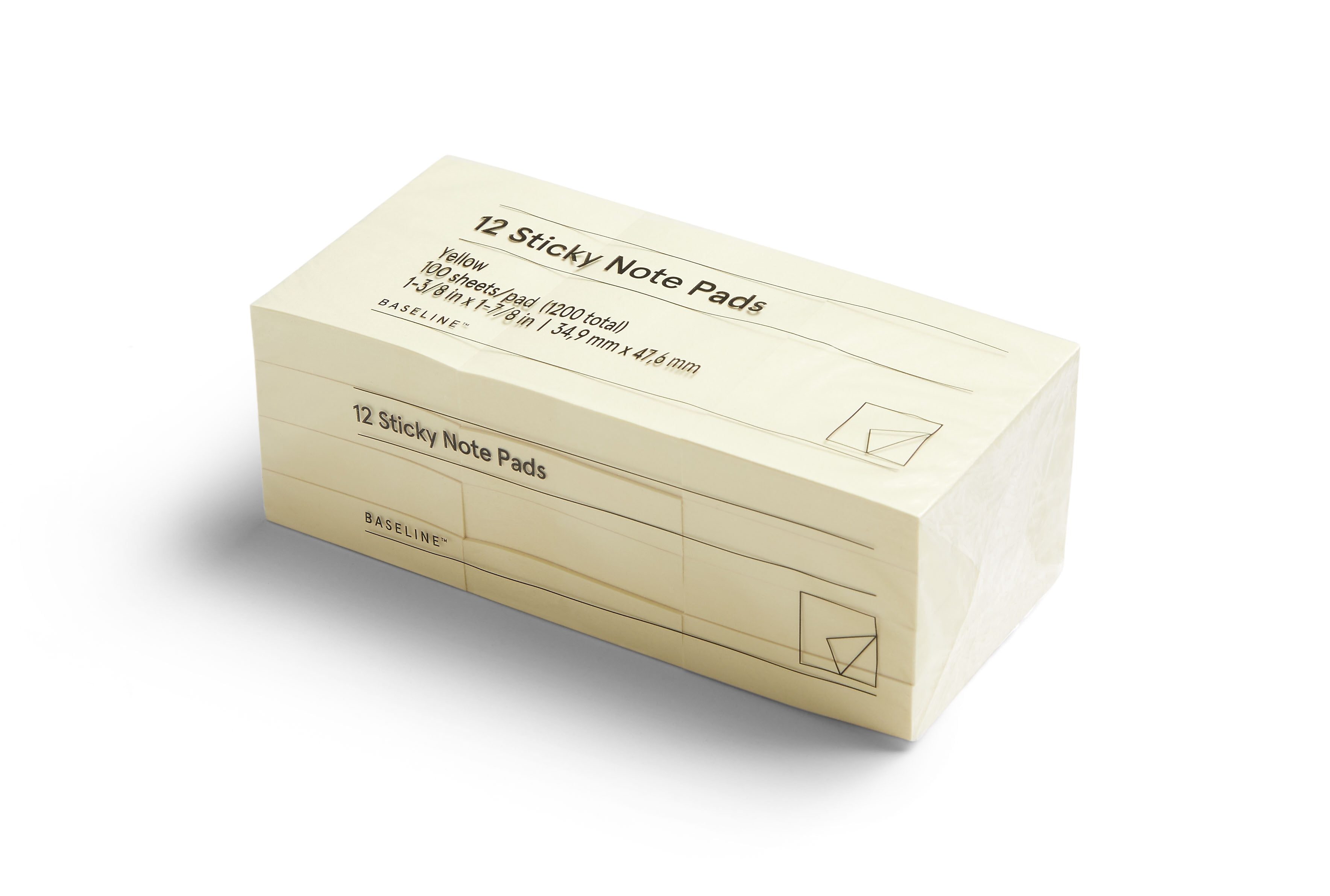 Staples Yellow Sticky Notes 1.5" x 2" 12/Pack BL58462-CC - Walmart.com
