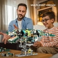 thumbnail image 5 of Ideas Mechanical Crocodile Building Set - Alligator Animal Toy with Display Stand and Light, Compatible with Lego Dinosaur, STEM Gift for Adults & Teens Boys Ages 14+ (996 PCS), 5 of 7