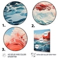 thumbnail image 3 of Designart "Sapphire Infinity Blue and Red Ocean" Nautical & Beach Floater Framed Canvas Print, 3 of 7