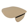 thumbnail image 2 of LOVIVER Car Front Beige Seat Cover PU Leather Universal Seat Cushion Protector Mat, 2 of 8