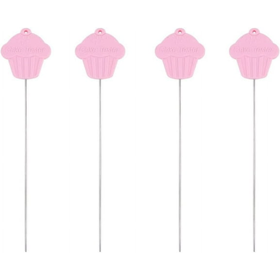 Silicone Muffin 4 PCS Stainless Steel metal cake tester cake tester stick wire cake tester Cake Probe Cake Bake Cookies