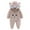 Coffee, variant on Ydojg Toddler Boys Romper Baby Snowsuit Winter Coat Warm Hooded Jumpsuit For Baby Girl Blue 0-3 Months