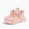thumbnail image 2 of WNVMWI Little Girls Mesh Running Shoes Toddlers Casual Platform Sneakers Childrens Lace Up Walking Sneaker Pink Sizs 12, 2 of 7