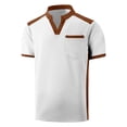 thumbnail image 4 of Awdenio Mens Tshirts Short Sleeve Casual Fashion Tee Shirts Color Block Slim Fit Golf Shirt with Pocket, 4 of 9