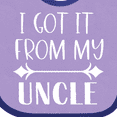 thumbnail image 4 of Inktastic I Got It From My Uncle Boys or Girls Baby Bib, 4 of 4