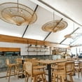 thumbnail image 4 of Arturesthome Japanese Handwoven Large Rattan Pendant Light Living Room Chandelier Lobby lighting, 4 of 6