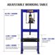 thumbnail image 4 of QinaQin Prensa hidráulica de piso tipo H de 6 toneladas, con mesa ajustable y placas de presión para reparación automotriz o formado de metal, 4 of 7