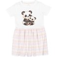 thumbnail image 3 of Inktastic Cute Panda Bear Girls Toddler Dress, 3 of 5