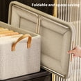thumbnail image 4 of Cipaher Foldable Storage Bin Cloth Wardrobe Storage Box for Home Essentials, Large, 4 of 6