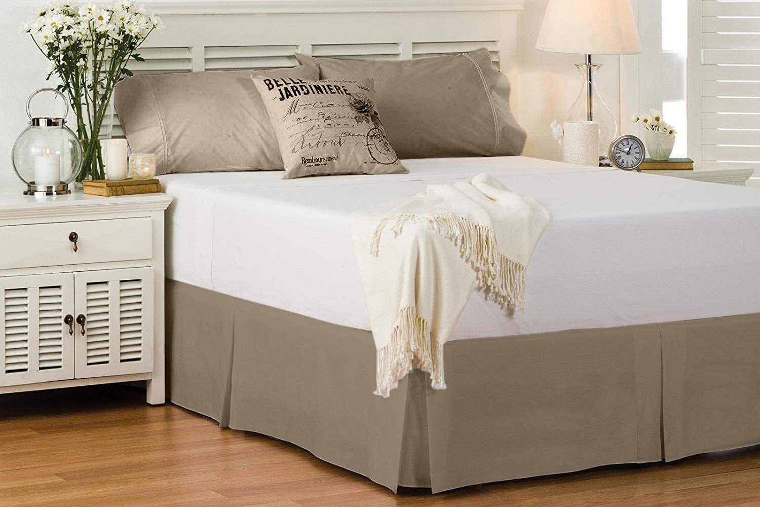 Cotton Metrics Bed Skirt King Size 100% Organic Cotton 800 Thread Count ...