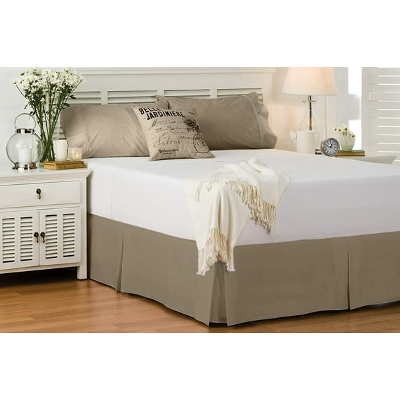 Cotton Metrics 100% Organic Cotton Bed Skirt 800 Thread Count Premium Tailored Fit 1pc Bedskirt All Size & Drop Length