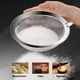thumbnail image 4 of Colador de embudo de acero inoxidable con mango de madera • Colador de cocina de malla fina para horneado y cocinar • Juego de 4 piezas, 4 of 8