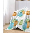 thumbnail image 2 of Thanksgiving Pumpkin Sofa Couch Covers for Dog,Washable Sofa Throw Cover Single Slipcovers for Armchair with Tassels,Multi Autumn Fall Watercolor White Couch Protector Towel Blanket Medium 71x91, 2 of 8
