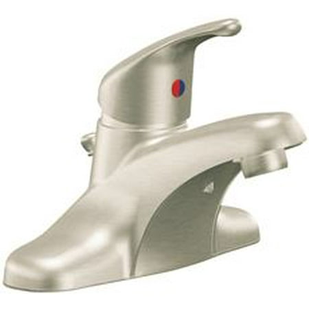 Nickel Opulence Single Handle - Cfg Cornerstone Bathroom Faucet, Single Handle, With Pop Up, Brushed Nickel, Lead Free, 1.2 Gpm
