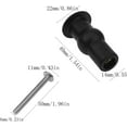thumbnail image 4 of 2 piezas de fijaciones de bisagras para asiento de inodoro, tornillos de fijación para tapa de inodoro, bisagras para asiento de inodoro, para asientos de inodoro, asientos de inodoro generales(negro), 4 of 5