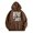 Brown, variant on Women's Casual Crew Neck Pocket City Because Of The Letter Printed Hoodie Snap Pullover Women