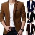 thumbnail image 4 of Men Formal Blazer Jacket Coat Wedding Business Button Slim Fit Suit Tuxedo, 4 of 11