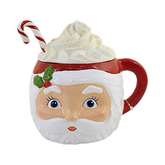 Bethany Lowe Sweet Tidings Santa Head Mug Container.
