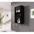 thumbnail image 2 of Soho S2 Modular Modern 24" Wide Wall Mounted Floating Glass Cabinet, 2 of 2