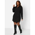 thumbnail image 2 of Rebdolls Women's Plus Oversized Layered Mini Dress - Black - 4X, 2 of 5