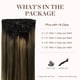 thumbnail image 2 of Extensiones de cabello con clip, cabello humano real, extensiones de cabello humano Remy con clip para mujeres, cabell, 2 of 5