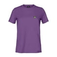 thumbnail image 4 of Dalix Sorcerer Frog Embroidered Cotton Relaxed Short Sleeve Tee T Shirt Womens in Purple XL X-Large, 4 of 5