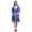 Purplish Blue, variant on Bimba Purplish Blue Tie-Dye Ombre Ladies Kaftan Holiday Loungewear Midi Dress Beach Coverup-4X-5X
