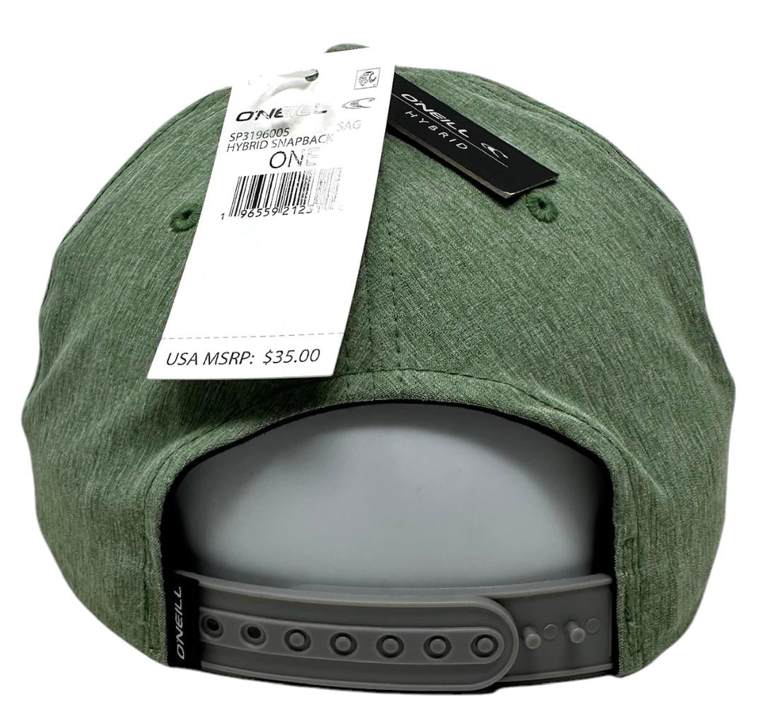 O'Neill Men's Hybrid Hyperdry Unstructured Snapback Hat Cap in Sage
