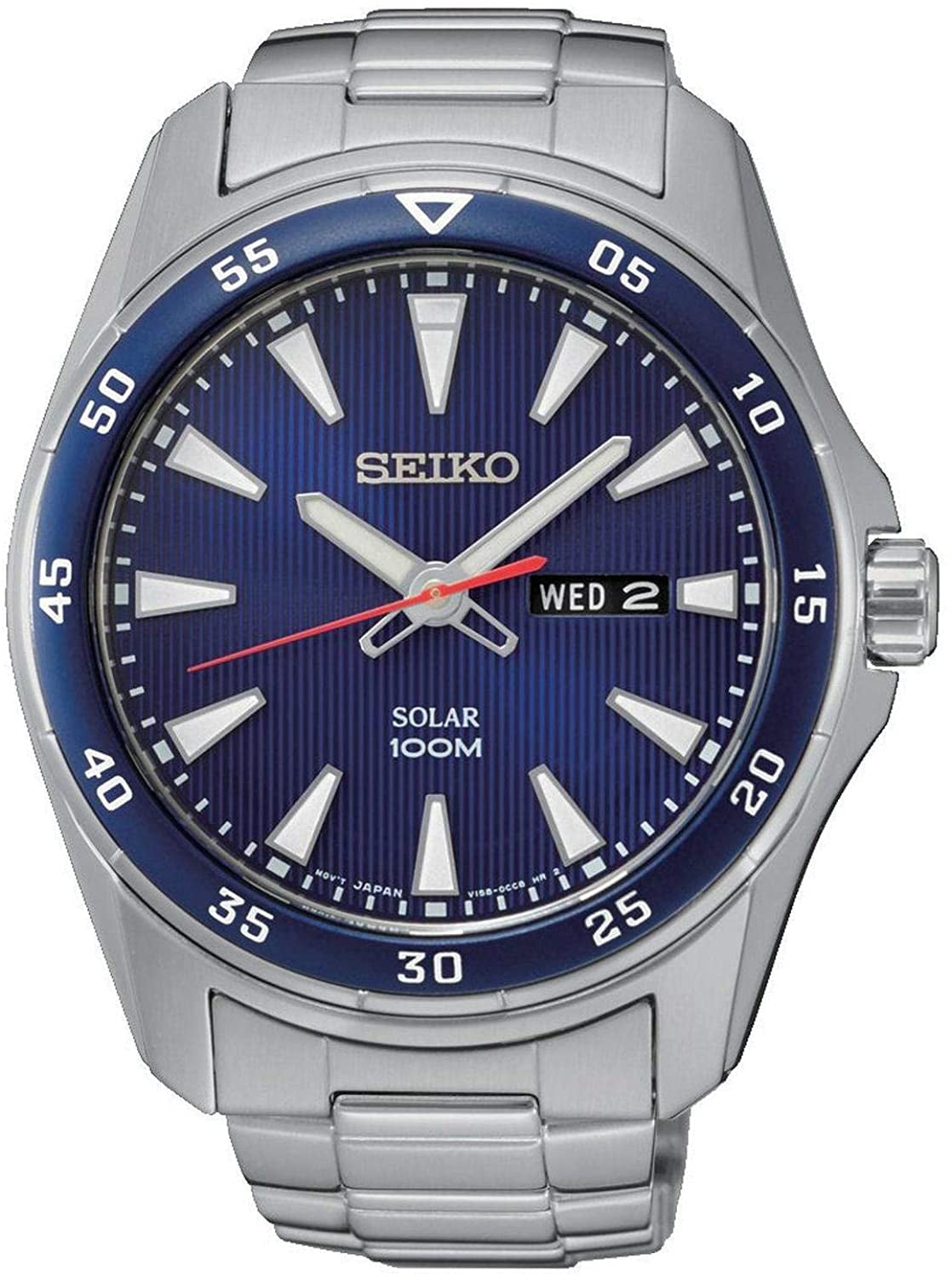 Seiko Solar Blue Dial Men’s Watch Walmart Canada