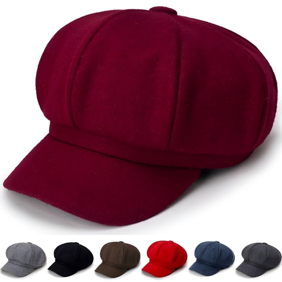 TELOLY Women Beret Newsboy Hat French Wool Cap Classic Autumn Spring Winter Hats for Daily Wear Newsboy Hats for Women