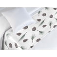 thumbnail image 3 of Forest Bed Runner, Winter Inspired Illustrated Pine Tree Leaf and Cone Pattern on Plain, Decorative Accent Bedding Scarf for Hotels Homes & Guest Rooms, Twin, Fern Green and Pale Grey, by Ambesonne, 3 of 3