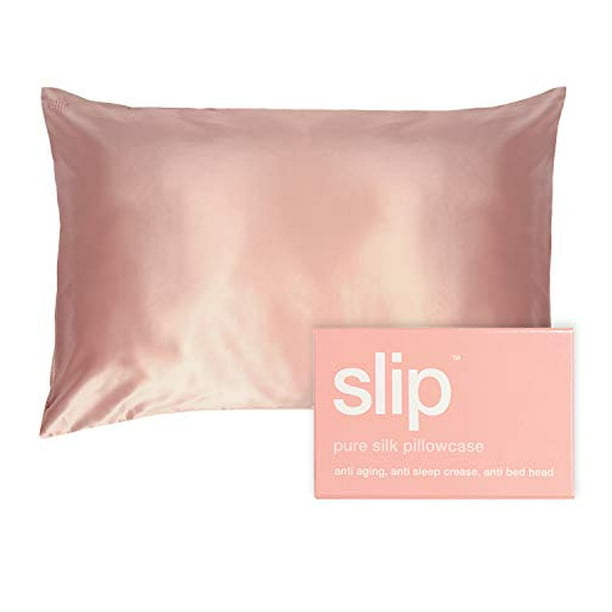 SLIP King Silk Pillowcase, Pink Slipsilk Pure Mulberry 22 Momme Silk