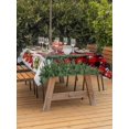 thumbnail image 2 of Outdoor Tablecloth with Umbrella Hole and Zipper, Red Plaid Christmas Rectangle Table Cloth 54x80 Inch Waterproof Tablecloth, Xmas Tree Snowflake Winter Gifts Picnic Table Cover for Patio Camping, 2 of 7
