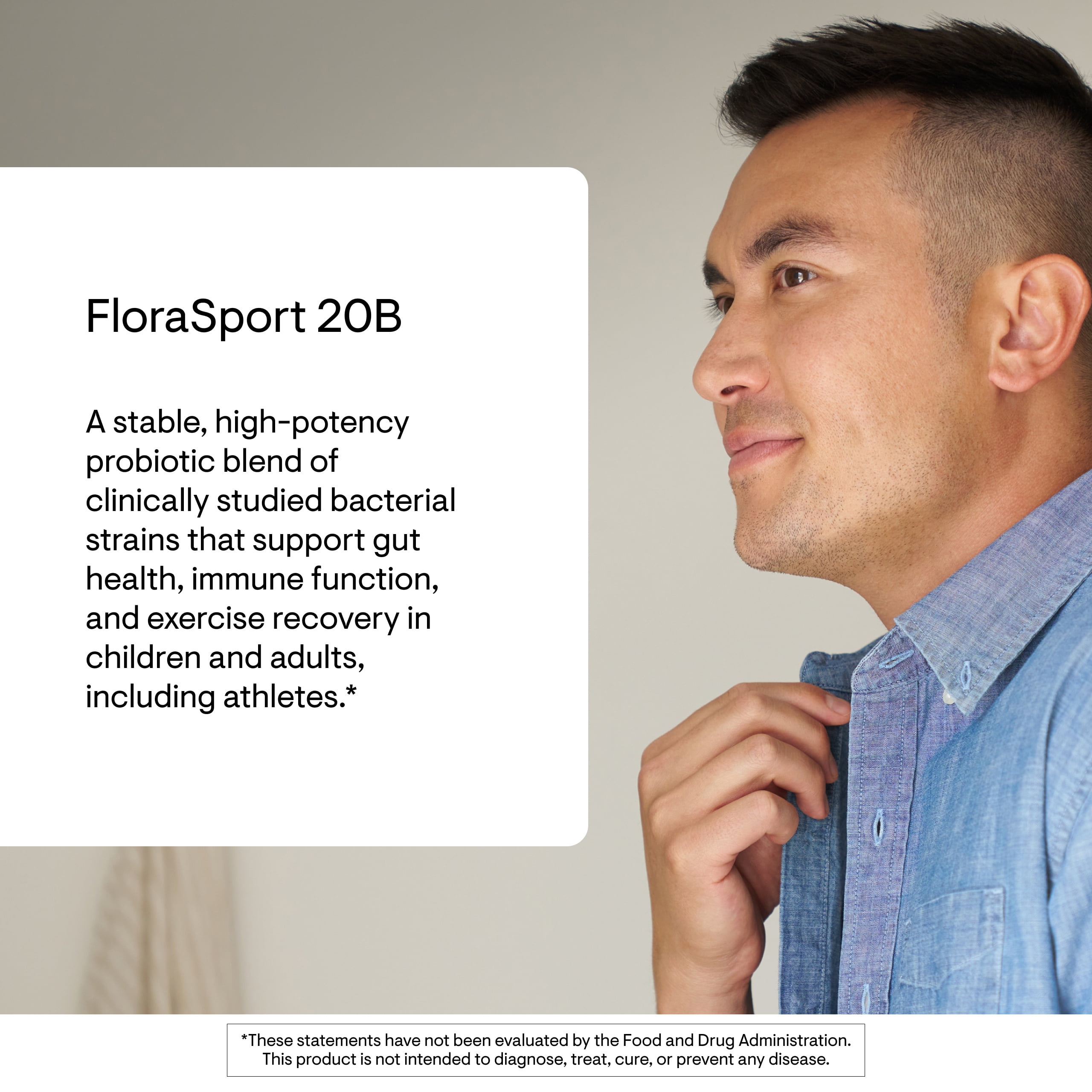 THORNE - FloraSport 20B - Probiotic Supplement - Promotes Digestive Support, Gut Health, Immune Function and Occasional Diarrhea or Constipation* - NSF Certified for Sport - 30 Capsules - 30 Servings