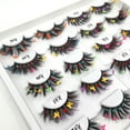 thumbnail image 4 of Decodeary 2piece Holiday Look With Glittery Eyelashes With Sequins Professional Q-09, 4 of 6