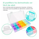 thumbnail image 4 of Pastillero Semanal 3 Tomas Organizador Medicamentos Portátil Multicolor, 4 of 6