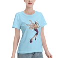 thumbnail image 2 of T-Shirt Basique à Manches Courtes pour Femmes, une Pièce, Robin, 2 of 6