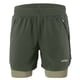 thumbnail image 4 of Pantalones cortos de hombre Hombres 2 en 1 Pantalones cortos para correr Secado rápido Transpirable Entrenamiento activo Ejercicio Jogging Maratón Ciclismo Pantalones cortos Lixada Pantalones cortos de hombre, 4 of 7