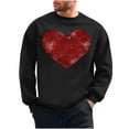 thumbnail image 1 of Tqyyweavej Chandails à Capuchon pour Hommes Chandails à Capuchon de Base à Manches Longues à Col Rond Imprimés de la Saint-Valentin pour Hommes, Cadeaux de Noël pour Hommes, 1 of 6