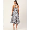 thumbnail image 3 of Moomaya Printed Tiered Dress With Criss-Cross Back, Resort Wear Short Dress For Women, 3 of 8