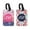 Rupture Extrude Line Font, variant on WIRESTER 2pcs Set Customized Personalized Text PU Leather Luggage Tags Privacy Label Flap for Travel Suitcase Baggage - Watercolor Flower Gliter Pink Blue Background and Rupture Extrude Line